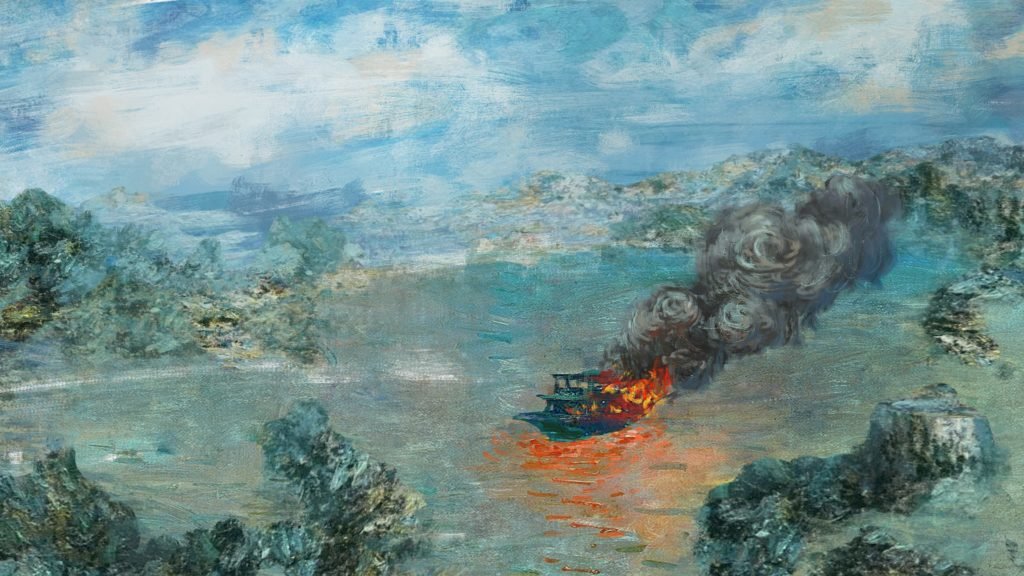 千島湖火燒船
